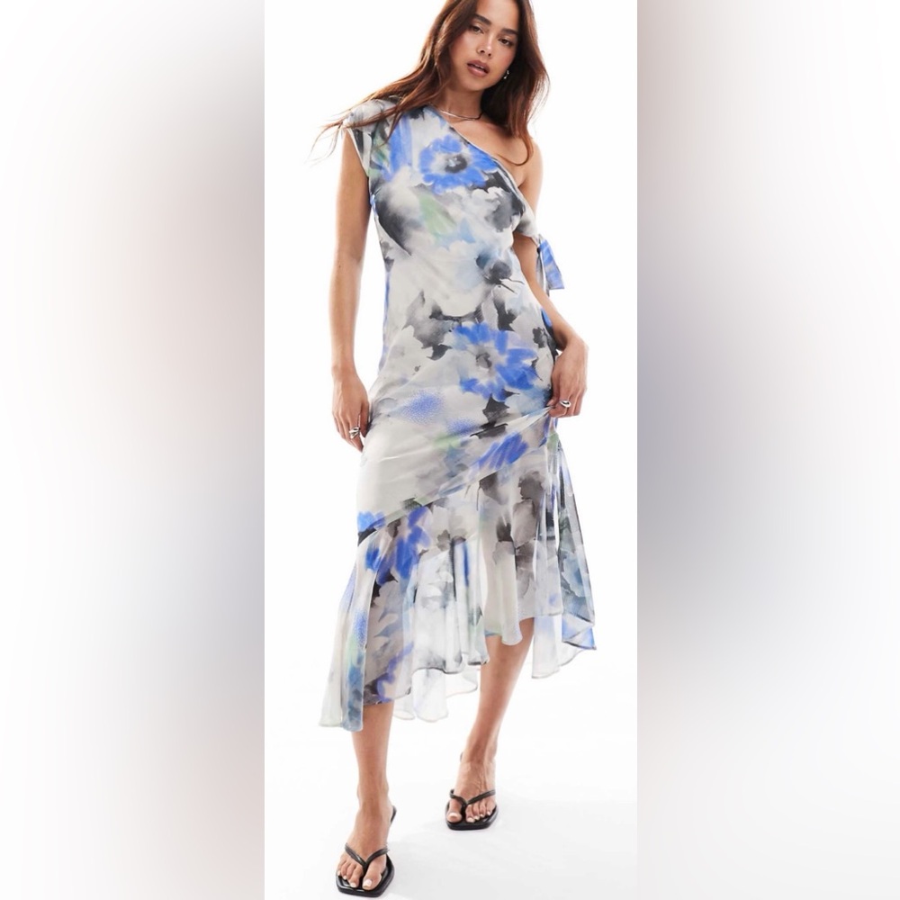 ASOS Blue Floral Dress